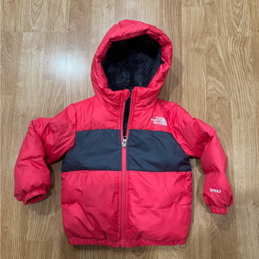 THE NORTH FACE MOONDOGGY DOWN HOODED JACKET TODDLERS 2t